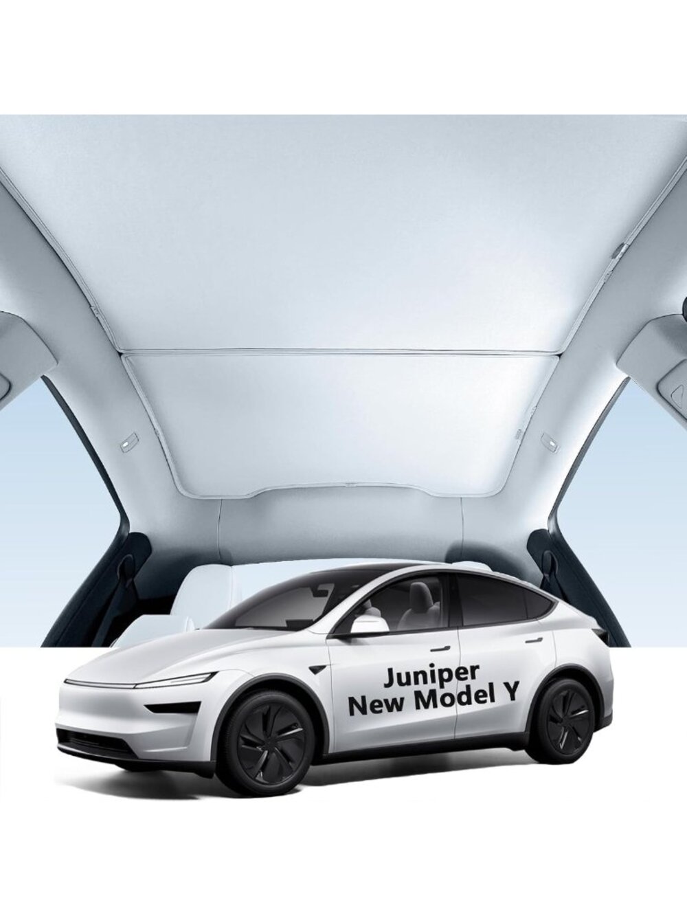 Magnetic Sunshade Roof for Tesla Model Y 2025-2026 | UV Protection, Nano